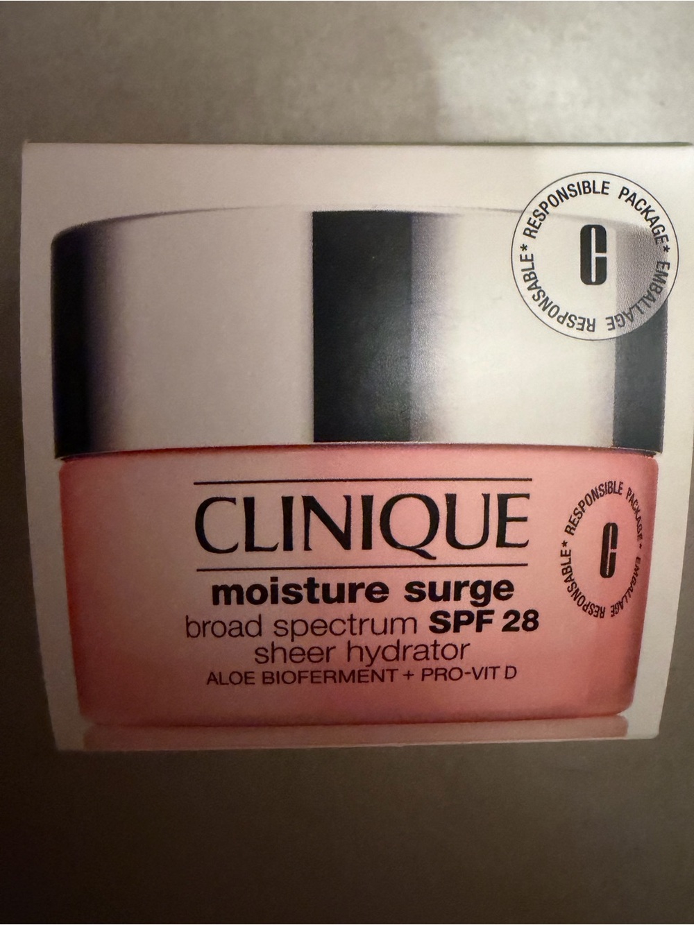 Clinique Moisture Surge Sheer Hydrator Jar - Pink with Silver Cap